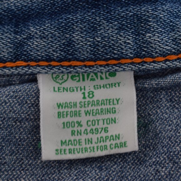 Vintage Worrrn 80s Gitano Medium Wash Flat Front Cotton Pants size 18 SHORT | 34 - Picture 10 of 10